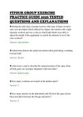 FITOUR GROUP EXERCISE&NewLine;PRACTICE GUIDE 2026 TESTED&NewLine;QUESTIONS AND EXPLANATIONS