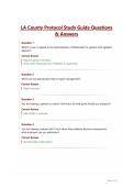 LA County Protocol Study Guide Questions & Answers&period;