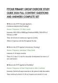 FITOUR PRIMARY GROUP EXERCISE STUDY&NewLine;GUIDE 2026 FULL CONTENT QUESTIONS&NewLine;AND ANSWERS COMPLETE SET