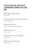 FIVE GUYS MANAGER CERTIFICATION&NewLine;COMPREHENSIVE TRAINING STUDY GUIDE&NewLine;2026