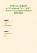 NUR 2356 &sol; NUR2356 Multidimensional Care I &sol; MDC 1&colon; Module 1&comma; 2&comma; 3&comma; 5 & 6 BUNDLE Package &lpar;2026 &sol; 2027&rpar; - Rasmussen University