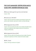 FIVE GUYS MANAGER CERTIFICATION MOCK&NewLine;EXAM WITH ANSWER RATIONALES 2026