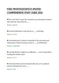 FIXED PROSTHODONTICS UPDATED&NewLine;COMPREHENSIVE STUDY GUIDE 2026&NewLine;