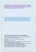 COMSAE 2026 Study Guide&colon; 100&percnt; Verified &NewLine;Questions And Well Graded Solutions With &NewLine;Rationales Updated 2026 2027