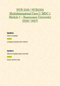NUR 2356 &sol; NUR2356 Multidimensional Care I &sol; MDC 1&colon; Module 5&comma; 6 & 7 BUNDLE Package &lpar;2026 &sol; 2027&rpar; - Rasmussen University