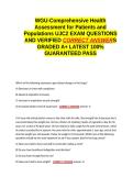 WGU-Comprehensive Health Assessment for Patients and Populations UJC2 &semi;&semi;WGU Health Assessment D028 &semi;&semi;WGU Educational Assessment practice &semi;&semi;Shadow health comprehensive assessment Tina Jones D028 EXAM &semi;&semi;D028 Shadow Health - Tina Jones -Cardiovascular EXAM Q