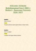 NUR 2356 &sol; NUR2356 Multidimensional Care I &sol; MDC 1&colon; Module 1 - 8 BUNDLE Package &lpar;2026 &sol; 2027&rpar; - Rasmussen University