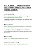 FLETC BOP FINAL COMPREHENSIVE REVIEW&NewLine;2026 COMPLETE QUESTIONS AND CORRECT&NewLine;ANSWERS GRADED A&plus;