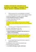 NCMHCE COUNSELING CONCEPTS EXAM&NewLine;QUESTIONS AND CORRECT ANSWERS LATEST&NewLine;UPDATE 2026&sol;2027 &lpar;VERIFIED&rpar; GRADED A&plus;&period;
