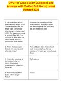 CWV-101 Quiz 3 Exam Questions and&NewLine;Answers with Verified Solutions &vert; Latest&NewLine;Updated 2026