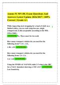 Ammo 51 MV-DL Exam Questions And&NewLine;Answers Latest Update 2026&sol;2027 &vert; 100&percnt;&NewLine;Correct &vert; Grade A&plus;&period;