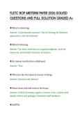 FLETC BOP MIDTERM PAPER 2026 SOLVED&NewLine;QUESTIONS AND FULL SOLUTION GRADED A&plus;