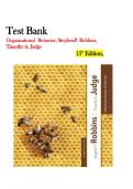 Test Bank for Organizational Behavior 15th Edition Robbins & Judge &ndash; Exam-Quality Q&A with Answers & Rationales