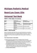 Michigan Podiatric Medical Board Law Exam 2026&sol;2027&colon; Elite Universal Test Bank &lpar;33&plus; Q&A &plus; Critical Axioms&rpar;
