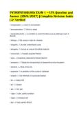 PATHOPHYSIOLOGY EXAM 1 &ndash; UTA Question and&NewLine;Answer &lpar;2026&sol;2027&rpar; &vert; Complete Revision Guide&NewLine;&vert; A&plus; Verified