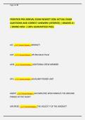 FRONTIER PRE-ARRIVAL EXAM NEWEST 2026 ACTUAL EXAM&NewLine;QUESTIONS AND CORRECT ANSWERS &lpar;VERIFIED&rpar; &vert; GRADED A&plus;&NewLine;&vert; BRAND NEW &vert; 100&percnt; GUARANTEED PASS&period;