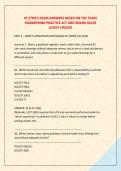 PE ETHICS EXAM ANSWERS BASED ON THE TEXAS &NewLine;ENGINEERING PRACTICE ACT AND BOARD RULES &NewLine;LATEST UPDATE