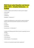 PICAT Exam Latest Question and Answer&NewLine;&lpar;2026&sol;2027&rpar; &vert; Detailed Rationales &vert; A&plus;&NewLine;Verified