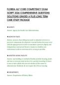 FLORIDA ALF CORE COMPETENCY EXAM&NewLine;SCRIPT 2026 COMPREHENSIVE QUESTIONS&NewLine;SOLUTIONS GRADED A PLUS LONG TERM&NewLine;CARE STUDY PACKAGE&NewLine;