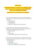 TMC Practice  &NewLine;Comprehensive Resource To Help You Ace 2026-2027 Exams &NewLine;Includes Frequently Tested Questions With ELABORATED &NewLine;100&percnt; Correct COMPLETE SOLUTIONS &NewLine;Guaranteed Pass First Attempt&excl;&excl; Current Update&excl;&excl;