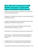 ECOL 1000 UGA Connelly Exam 3 2026&NewLine;Question and Answer &vert; Actual Tested&NewLine;Papers with Detailed Verified Answers