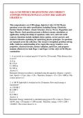 AQA GCSE PHYSICS 300 QUESTIONS AND CORRECT &NewLine;ANSWERS WITH RATIONALE LATEST 2026 ALREADY &NewLine;GRADED A&plus;