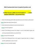 RECA Fundamentals Exam Complete Questions and&NewLine;Verified Answers &lpar;100&percnt; Correct&rpar; Graded A&plus; &vert; Latest&NewLine;Updated 2026&sol;2027 &vert; Guaranteed Pass&period;