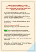 AHA ACLS POST-TEST ANSWER KEY 2026&sol;2027  &NewLine;EDITION AMERICAN HEART ASSOCIATION GUIDELINES &NewLine;UPDATE 250 QUESTIONS AND ANSWERS WITH DETAILED &NewLine;RATIONALES &vert; MOST RECENT&excl;&excl;