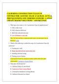 CALIFORNIA CONSTRUCTION CLEAN-UP&NewLine;CONTRACTOR LICENSE EXAM &lpar;C-61&sol;D-63&rpar; ACTUAL&NewLine;PREP QUESTIONS AND VERIFIED ANSWERS - LATEST&NewLine;UPDATE 2026&sol;2027 SOLUTIONS &ndash; ASSURES PASS&period;&NewLine;
