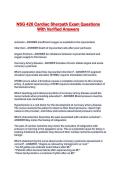 NSG 426 Cardiac Sherpath Exam Questions With Verified Answers