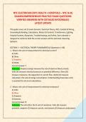 NYC ELECTRICIAN &lpar;NYC HEALTH &plus; HOSPITALS &ndash; NYC H&plus;H&rpar; &NewLine;EXAM COMPREHENSIVE PRACTICE EXAM QUESTIONS &NewLine;VERIFIED ANSWERS WITH DETAILED RATIONALES&vert; &NewLine;LATEST UPDATE