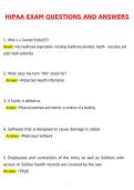 HIPAA EXAM &lpar;Latest 2026 &sol; 2027 Update&rpar; Actual Questions and Correct Answers Graded A&plus; 100&percnt; Guarantee Verified by Experts