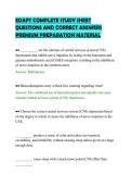 EDAPT COMPLETE STUDY SHEET&NewLine;QUESTIONS AND CORRECT ANSWERS&NewLine;PREMIUM PREPARATION MATERIAL