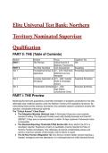 2026&sol;2027 S-Tier Northern Territory Nominated Supervisor Exam Bank&colon; 19&plus; Expert-Level Practice Questions & NT Compliance Mastery