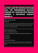  &NewLine;LATTEST AANP FNP CErTiFiCATioN ExAm &NewLine;2024&colon; Two ComPrEhENSivE PrACTiCE &NewLine;vErSioNS 350&plus; QuESTioNS wiTh vEriFiEd &NewLine;ANSwErS & rATioNALES ALrEAdY &NewLine;GrAdEd A&plus;  
