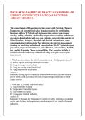 SERVSAFE MANAGER EXAM 300 ACTUAL QUESTIONS AND &NewLine;CORRECT ANSWERS WITH RATIONALE LATEST 2026 &NewLine;ALREADY GRADED A&plus; 