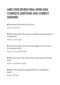 LMRT STATE REVIEW FINAL PAPER 2026&NewLine;COMPLETE QUESTIONS AND CORRECT&NewLine;ANSWERS&NewLine;