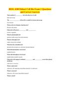 BIOL 4100 Mehari Cell Bio Exam 1 Questions&NewLine;and Correct Answers