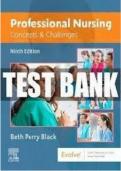 Test Bank for Professional Nursing Concepts & Challenges&comma; 9th Edition&comma; Beth Black&vert;latest edition 100&percnt; guaranteed 