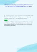 ATI fundamentals Vital Signs Exam Questions with Correct Answers&NewLine;100&percnt; and Answers with Verified Solutions &vert; Latest 2026 Update&NewLine;