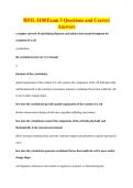 BIOL 4100 Exam 3 Questions and Correct&NewLine;Answers