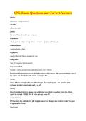 CNL Exam Questions and Correct Answers