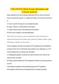CNL EXAM &lpar;Mock Exam&rpar; Questions and&NewLine;Correct Answers