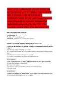 NYC CITY ASSESSOR EXAM WITH 300 QUESTIONS AND CORRECT DETAILED SOLUTIONS LATEST UPDATED VERSION THIS YEAR &period;pdf Comprehensive exam preparation resource designed for individuals preparing for the NYC City Assessor examination&period; This document incl&NewLine;
