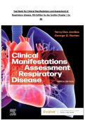 Test Bank For Clinical Manifestations and Assessment of Respiratory disease&comma; 9th Edition by des Jardins Chapter 1 to 45