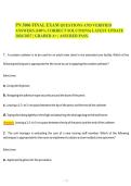 PN 3006 FINAL EXAM QUESTIONS AND VERIFIED&NewLine;ANSWERS &lpar;100&percnt; CORRECT SOLUTIONS&rpar; LATEST UPDATE&NewLine;2026&sol;2027 &vert; GRADED A&plus; &vert; ASSURED PASS&period;