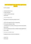 CNL Test Bank Exam Questions and Correct&NewLine;Answers