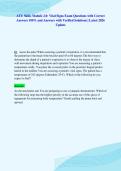 ATI&colon; Skills Module 2&period;0&colon; Vital Signs Exam Questions with Correct&NewLine;Answers 100&percnt; and Answers with Verified Solutions &vert; Latest 2026&NewLine;Update