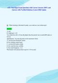 ATI&colon; Vital Signs Exam Questions with Correct Answers 100&percnt; and&NewLine;Answers with Verified Solutions &vert; Latest 2026 Update