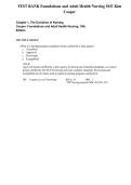 TEST BANK Foundations and Adult Health Nursing 10&sol;E Kim &NewLine;Cooper